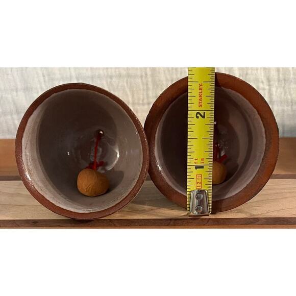 Artisan pottery, bells set of two - Picture 9 of 10